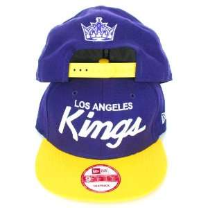  New Era Los Angeles Kings 9FIFTY SnapBack Cap Hat Purple 