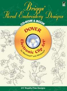   Briggs Floral Embroidery Designs CD ROM and Book by 