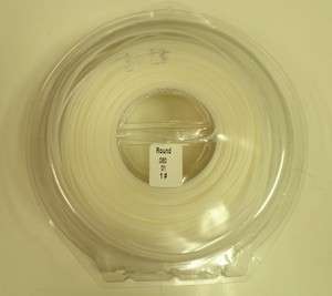 New commercial round .080 1lb. white spool trimmer line  