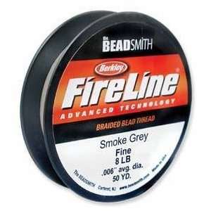 Berkley FireLine Beading Thread, Smoke Grey, .006 8 pound 