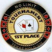 POKER CARD GUARD 1ST PLACE COIN  PRIZE 4 HOLDEM TOURNEY  