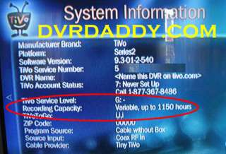 Samsung DirecTV SIR S4040R TiVo 1TB Hard Drive Upgrade  