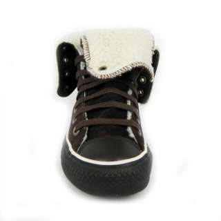 Converse Womens Hi Top Trainers Womens Fur Winter Boots   Choco UK 5 
