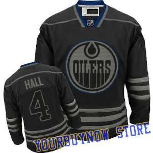  NHL Gear   Taylor Hall #4 Edmonton Oilers Black Ice Jersey 