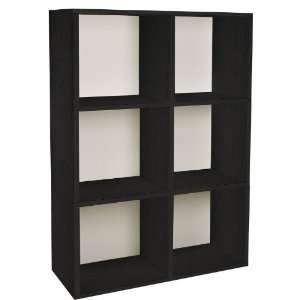   Basics Eco Modern Storage Tribeca Bookcase   Black Furniture & Decor