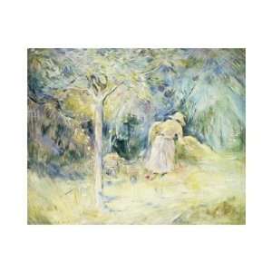  Les Foins a Mezy by Berthe Morisot. Size 15.97 inches 