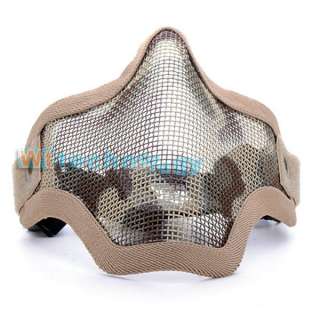   Face Metal Mesh Protective Mask Airsoft Paintball Resistant OT017 YE