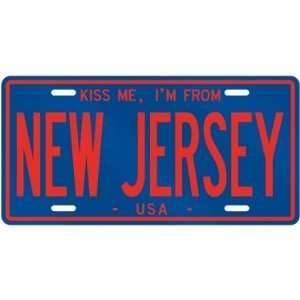 NEW  KISS ME , I AM FROM NEW JERSEY  UNITED STATES LICENSE PLATE 