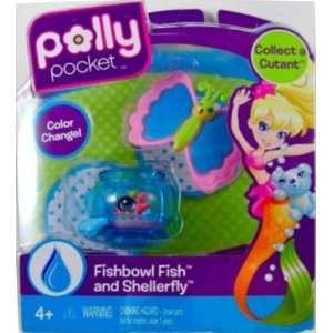    Polly Pocket Cutant Fishbowl Fish and Shellerfly Toys & Games
