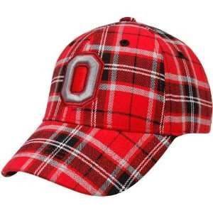  Top of the World Ohio State Buckeyes Youth Scarlet Plaid 