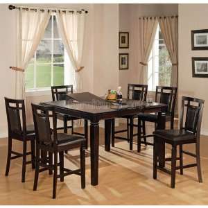  World Imports Espresso Counter Height Dining Room Set 1286 