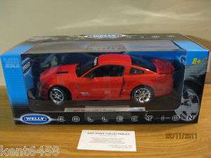 WELLY 1/18 2007 FORD SALEEN S281 E MUSTANG HT RED NEW  