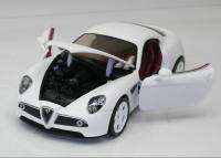 New Alfa Romeo 8C competizione 124 Alloy Diecast Model Car white box 