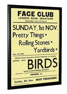 23 x 16 Rolling Stones Yardbirds Birds Gig Poster 64  