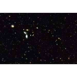   Astronomy Poster Print   A Multitude of Distant Galaxies   24 x 19.5