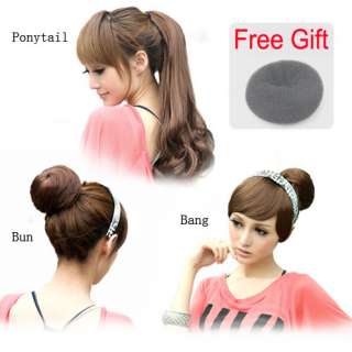    ponytail bun bang party wig 3 pcs a set wig A20  