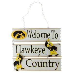  Iowa Hawkeyes Fan Country Welcome Sign
