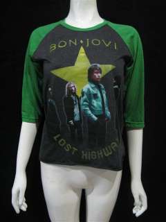 BON JOVI LOST HIGHWAY 2008 Concert Tour T Shirt Jersey Women Sz M 