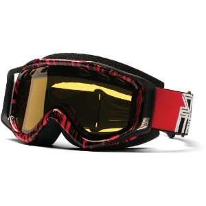   Fuel V.2 Sweat X Black/Red Blocks Yellow Dual Airflow AFC Lens Goggle
