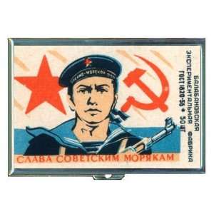  Russia 1960s Sailor Communist ID Holder, Cigarette Case or 