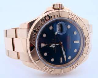 Mens Rolex Oyster Perpetual 18K Yacht Master Watch  