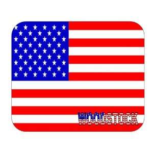  US Flag   Woodstock, Illinois (IL) Mouse Pad Everything 