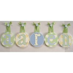  Aarens Hand Painted Round Wall Letters