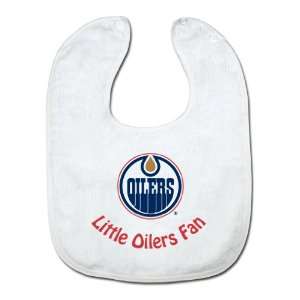  NHL Edmonton Oilers White Snap Bib with Team Logo Sports 