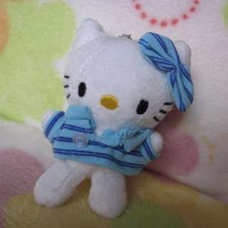 Cute Small HelloKitty Girls Kid Plush Doll Toy Sweater Dress Blue 