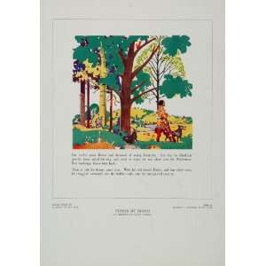  1934 Daniel Boone Book Illustration Rojan Color Print 