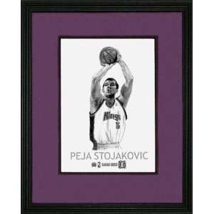 Peja Stojakovic Sacramento Kings 5x7 Framed Print  Sports 