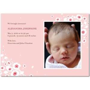 Girl Birth Announcements   Floral Breeze By Migi