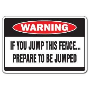   THIS FENCE  Warning Sign  dog attack security fast 