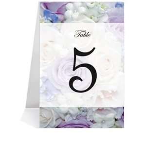   Table Number Cards   Roses Bouquet #1 Thru #19