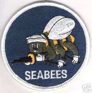 This is a very special US NAVY SEABEES EMBROIDERED PATCH SEABEES PATCH 