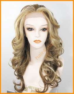 Deep Lace Front Long Full Wig BRITNEY #P2216 Blonde Mix  