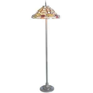  Amber Orchard Stained Glass Floor Lamp