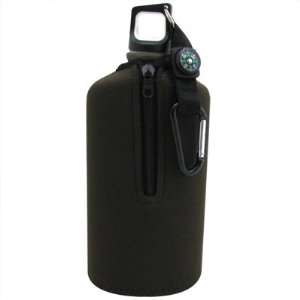 Water Canteen Reusable Aluminum Water Bottle 22oz Flask With Sleeve 