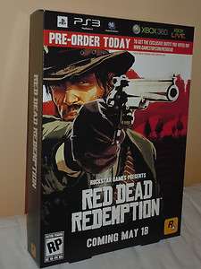   Redemptiom Store promo display poster game box sign xbox 360 PS3 psp