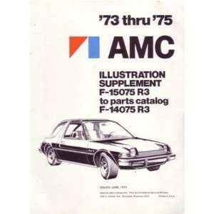  1973 1974 1975 AMC Parts Book List Catalog Manual 