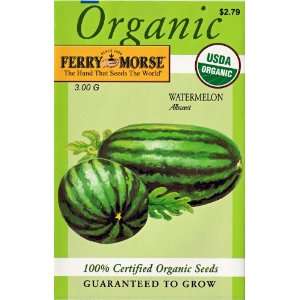  Ferry Morse 3197 Organic Watermelon Seeds, Allsweet (3 