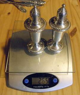   925 Salt & Pepper Shaker Set No. 241 Weighted 265 gms S P  