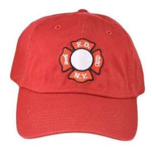  OFFICIAL CITY OF NEW YORK FDNY FIRE DEPT HAT CAP RED 