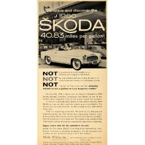  1959 Ad Willy Witkin 1960 Skoda Vintage Convertible CA 