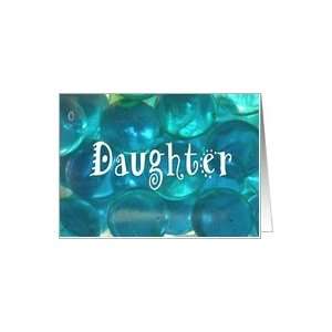  Blank Note For Daughter Blue Balls Abstract Glass Balls 