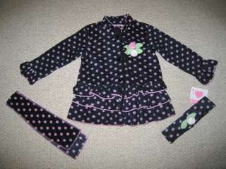 NEW DOTTED NAVY ROSE Coat Jacket Girls Clothes 4T Fall Winter 