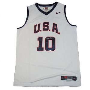  Kobe Bryant Team USA Autographed White Home Jersey Sports 