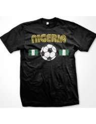 Nigeria Flags International Soccer T shirt, Nigerian National Pride 