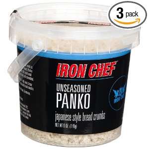 IRON CHEF Unseasoned Panko, Certified Kosher, 6 Ounce Bucket (Pack of 