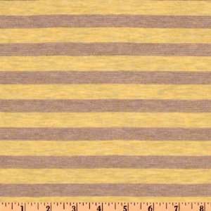  58 Wide Rayon/Lurex Jersey Knit Stripes Maize/Purple 